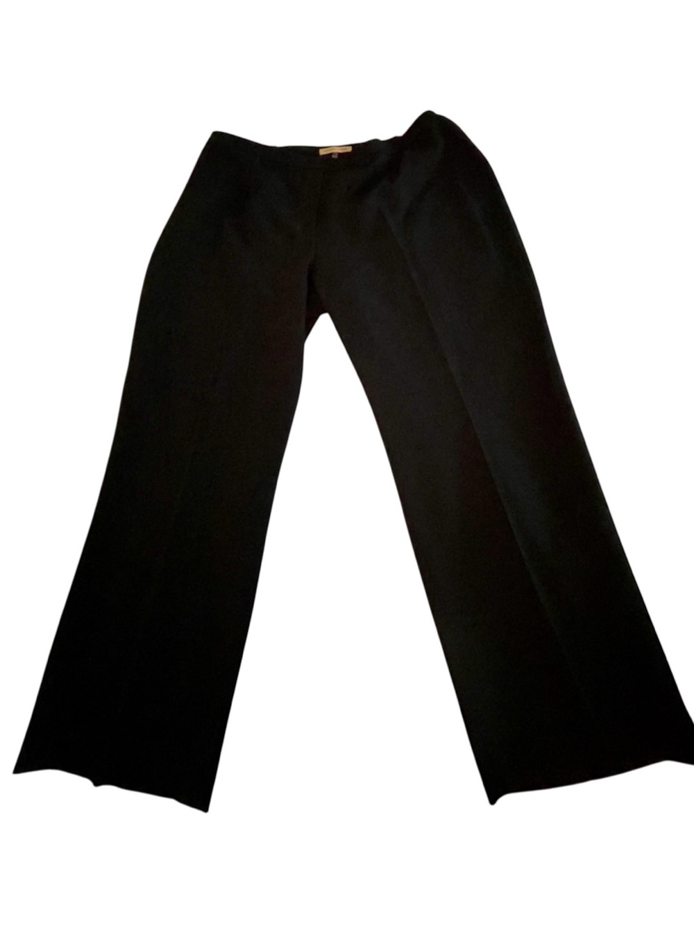Nipon Boutique 24W Black Dress Pants Pressed Crease Partial Elastic Waist